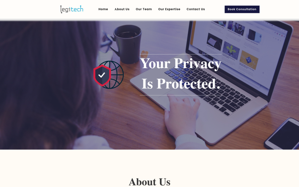 Legitech website screenshot